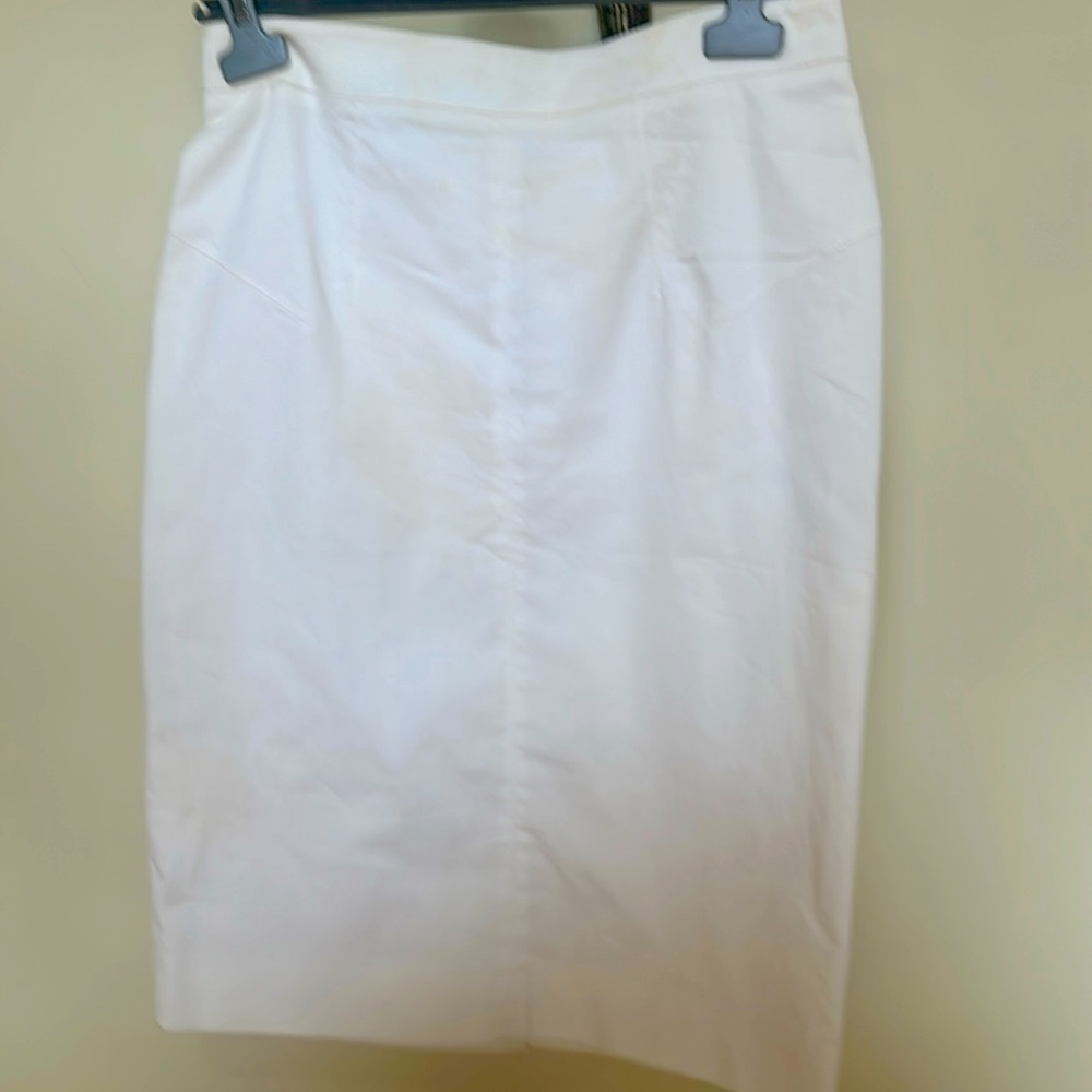 Dolce&Gabbana White Pencil Skirt Size 46